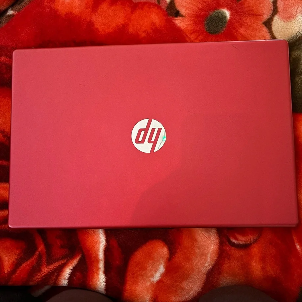 HP Gray Laptop with Black Keyboard